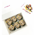 6pcs Rilakkuma Bear Chocolate Strawberries Gift Box